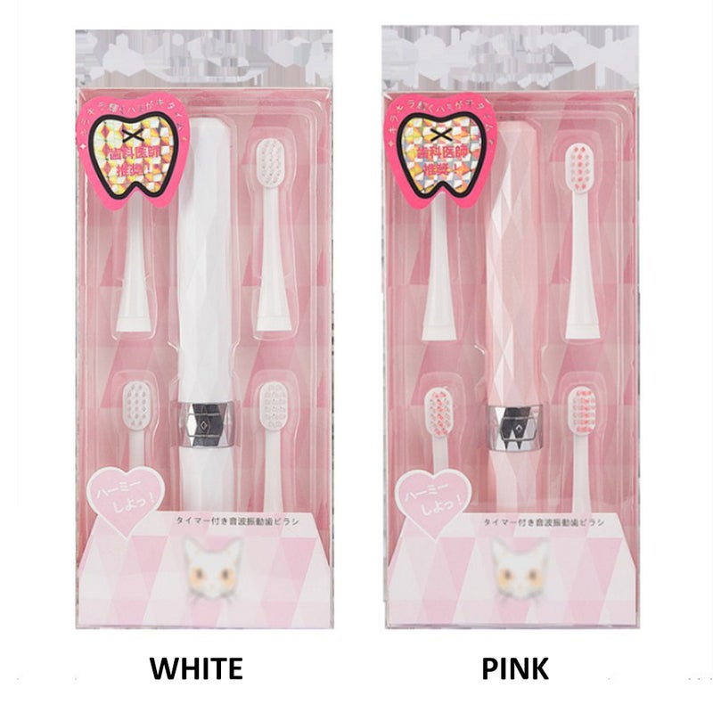 Electric Toothbrush With 4 Replacement Head Black 100grams - Image 3