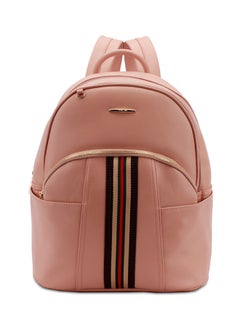 Faux Leather Fashion Backpack Pink