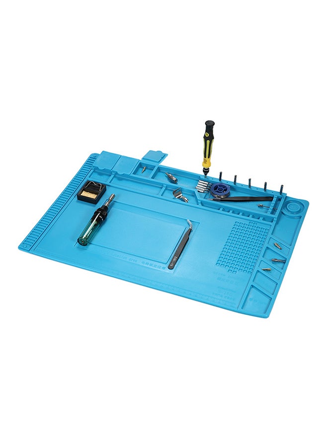 Magnetic Heat Insulation Silicone Pad For BGA Soldering Repair Blue 0.675kg 