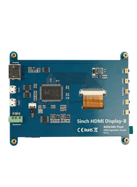5-Inch LCD Touching Panel  For Raspberry Pi Display Multicolour 0.254kg
