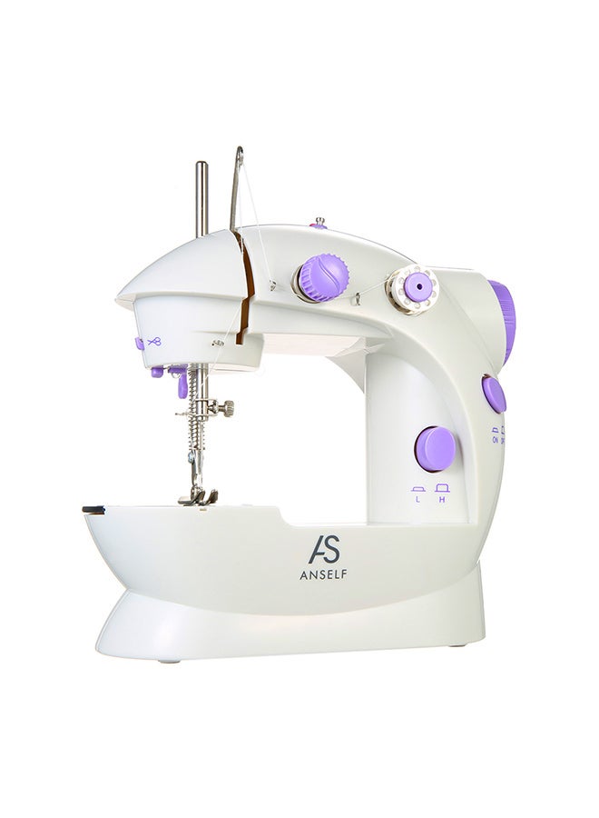 Generic Speed Adjustment Electric Sewing Machine With Light Foot Pedal H1666 White 
