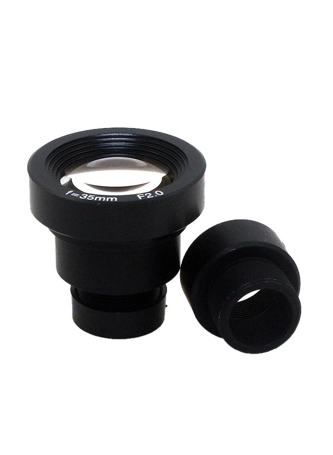 F2.0 Focal Length Board Lens with Extension Adapter For CCTV Camera Black - Image 1
