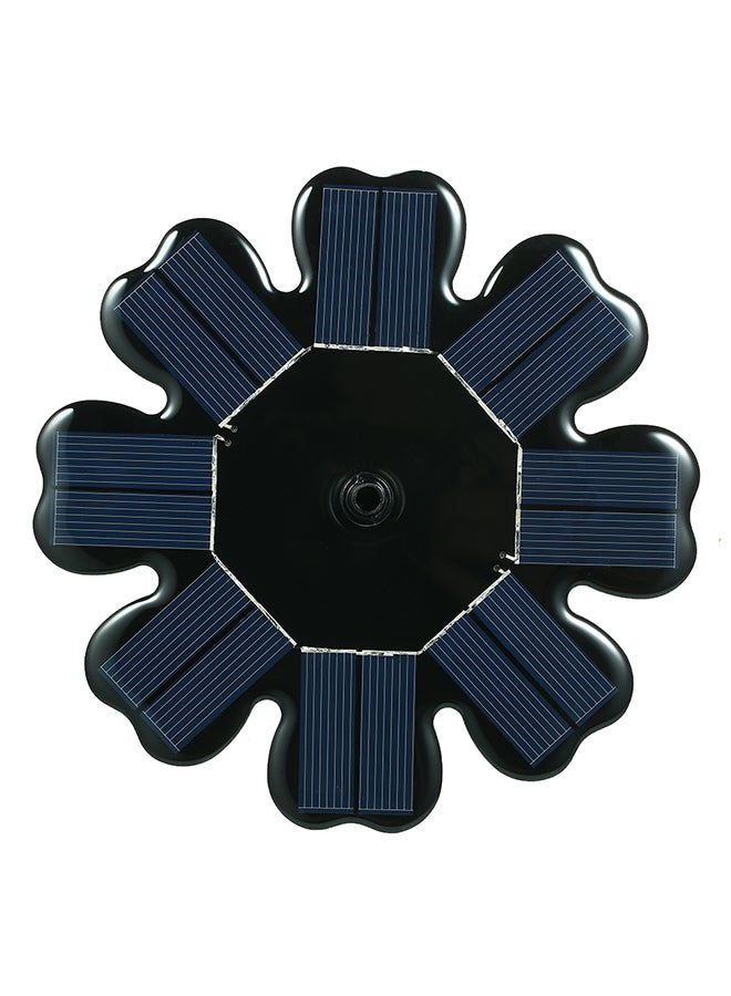 Generic - Solar Flower Shape Fountain Panel Kit Black 0.258kg - Image 1
