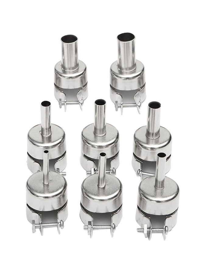 8-Piece Hot Nozzles Heat Air Machine Solder Multicolour 0.1kg 