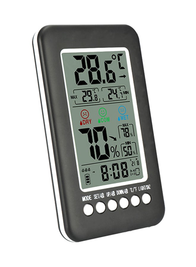 Hygrometer Smart Digital Voice-Clock Alarm Multicolour 0.181kg
