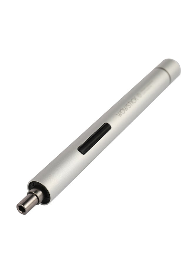 Generic Mini Electric Screw Driver Kit With 20 Different Bits And Base Silver 0.279kg 