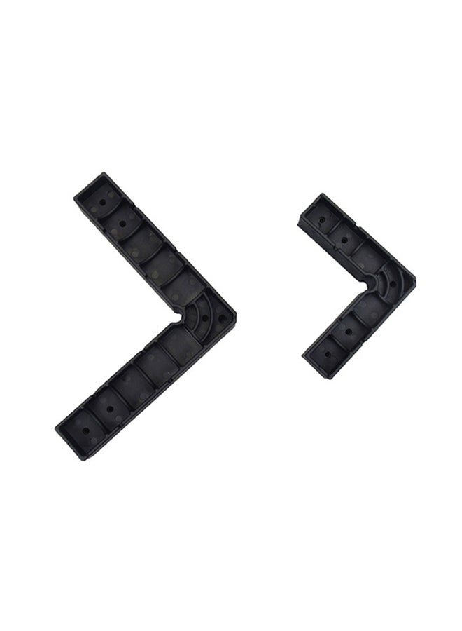 2-Piece 90°Degree Right Angle Positioning Block Jig Clamp Set Black 0.258kg