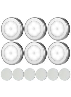 Generic Pack of 6 Magnetic Motion Sensor Wall Night Lamp Silver 0.292kg  - Image 1