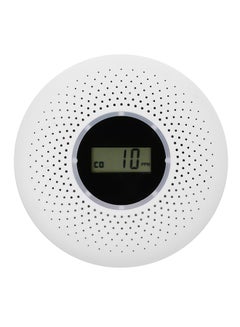 Generic 2-In-1 LCD Display Carbon Monoxide And Smoke Combo Detector White 0.174kg 