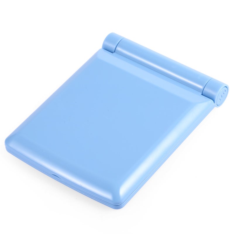 مرأة بحجم الجيب مضغوطة متنقلة بإضاءة 10 مصابيح LED أزرق - Image 2