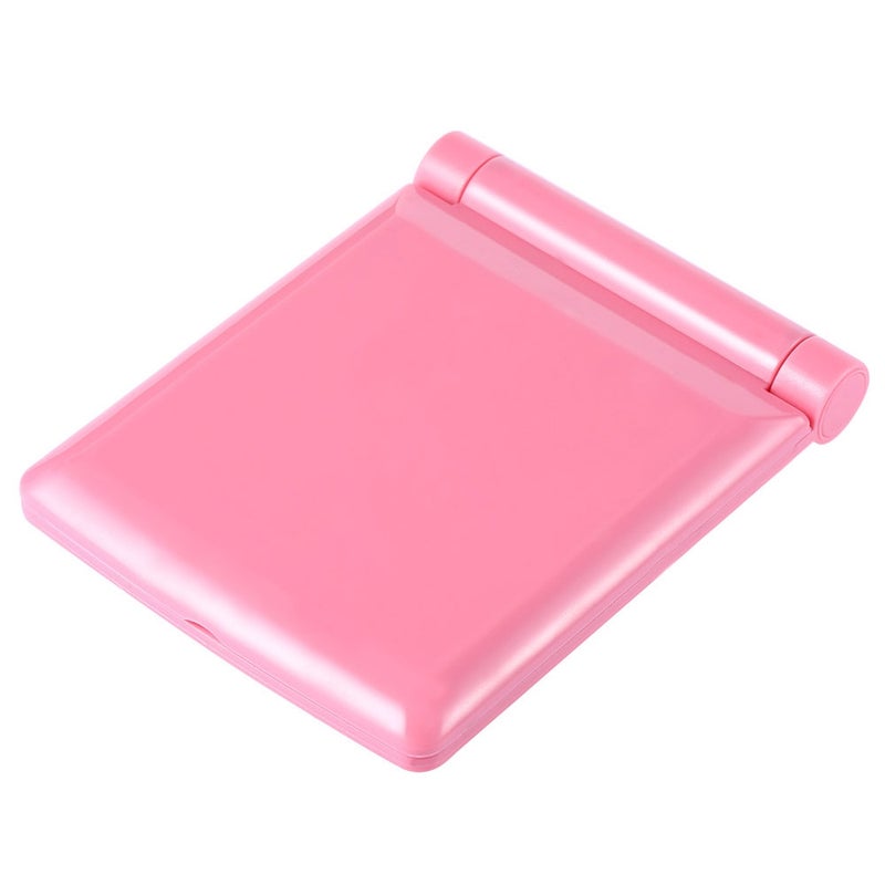 مرأة بحجم الجيب مضغوطة متنقلة بإضاءة 8 مصابيح LED وردي - Image 2