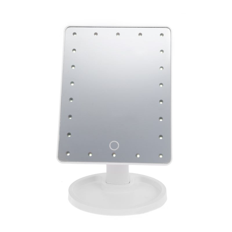 Generic LED Touch Screen Makeup Mirror White/Clear  - Image 2