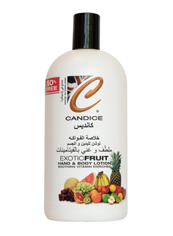 لوشن خلاصة الفواكه لليدين والجسم أبيض 750ملليلتر