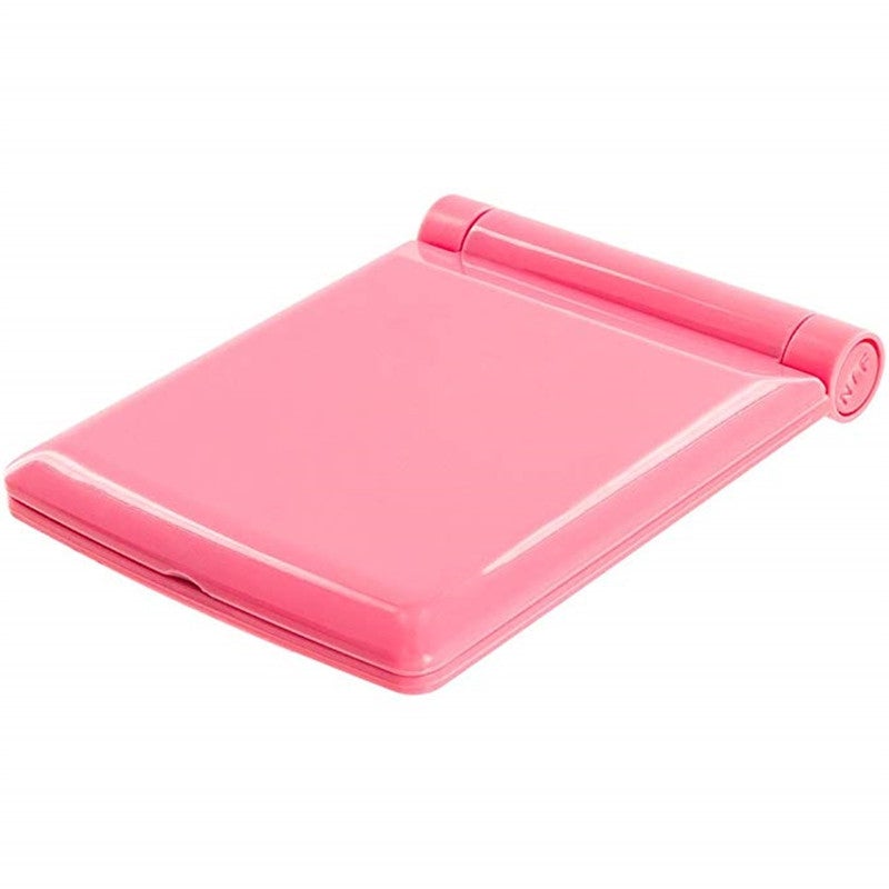 مرآة تجميل بـ 9 مصابيح LED وردي/شفاف - Image 2