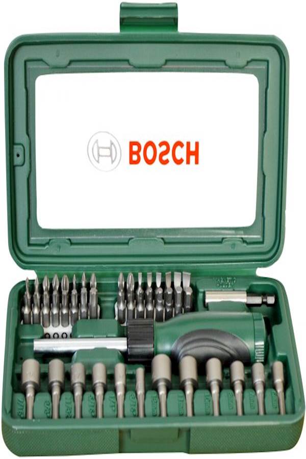 بوش طقم مفك براغي مكون من 46 قطع أسود/أخضر/فضي - Image 2