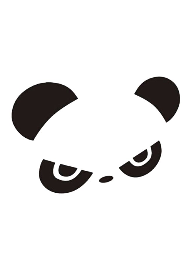 Jutek 2-Piece Reflective Panda Rearview Car Body Sticker 