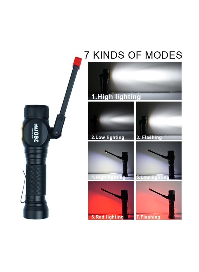 Conpex Magnetic Base USB Rechargeable Emergency Light Black - Image 3