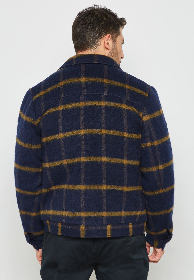 Asger Zip Through Jacket Blue