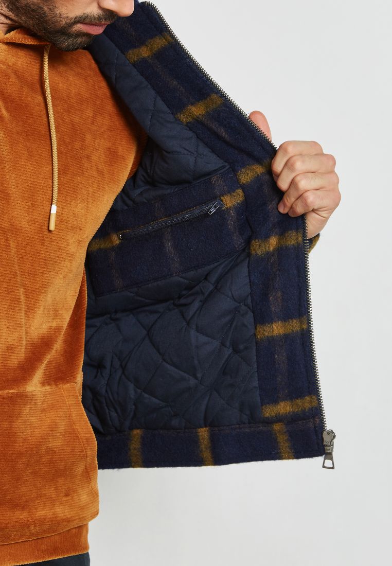 Asger Zip Through Jacket Blue