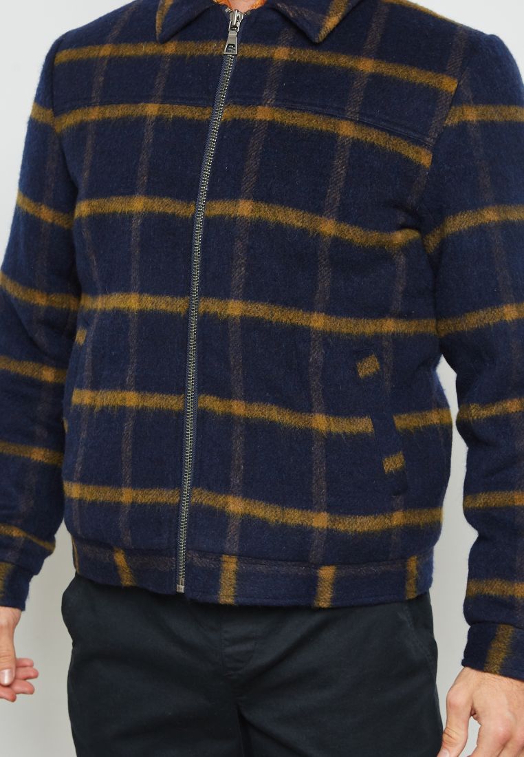 Asger Zip Through Jacket Blue