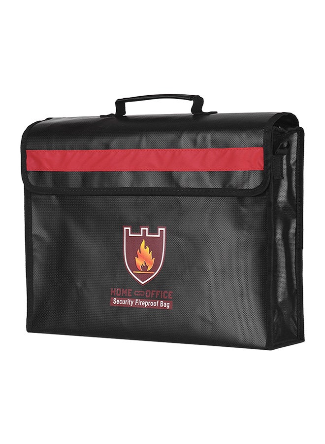 Generic - Fireproof Document Bag Black/Red - Image 1
