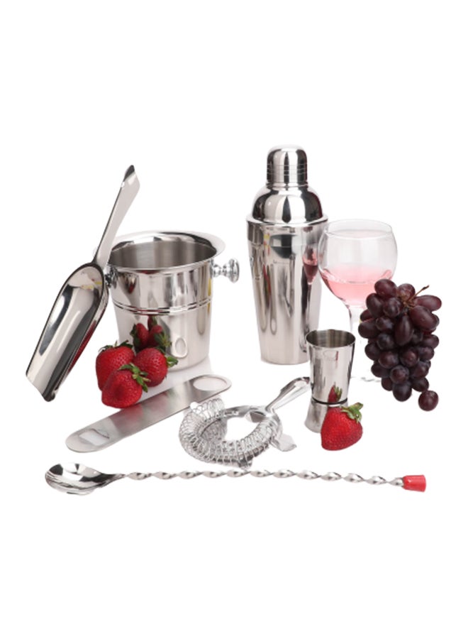 URBAN SNACKERS 7-Piece Bar Combo Set Silver - Image 1