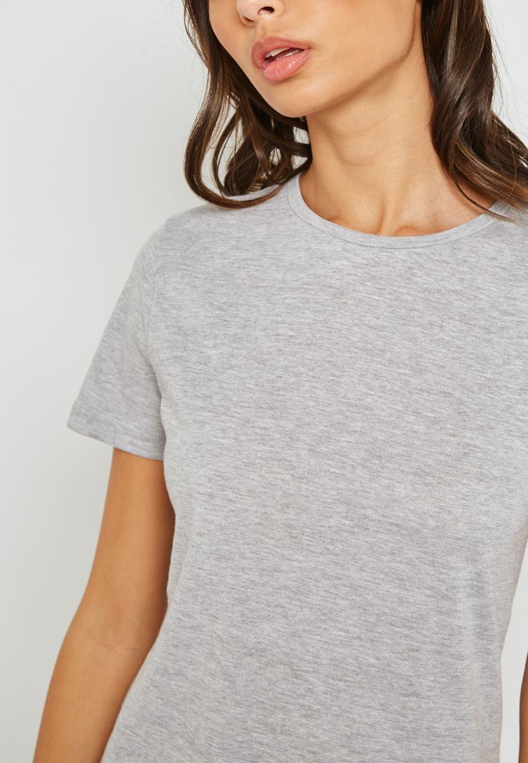Essential Crew Neck T-Shirt Grey