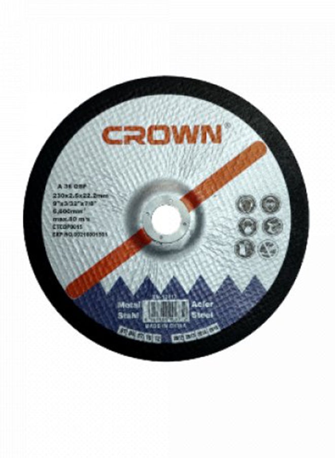 Crown CTGDP0065 Grinding Disc For Steel Silver Silver