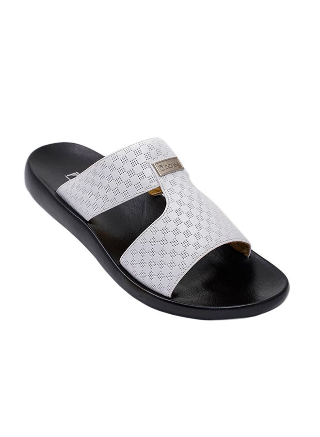barjeel uno - Traditional Arabic Sandals White - Image 1