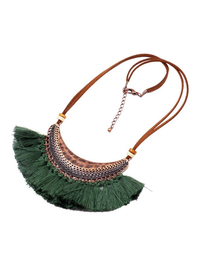 Retro Crescent Tassel Necklace  - Image 2