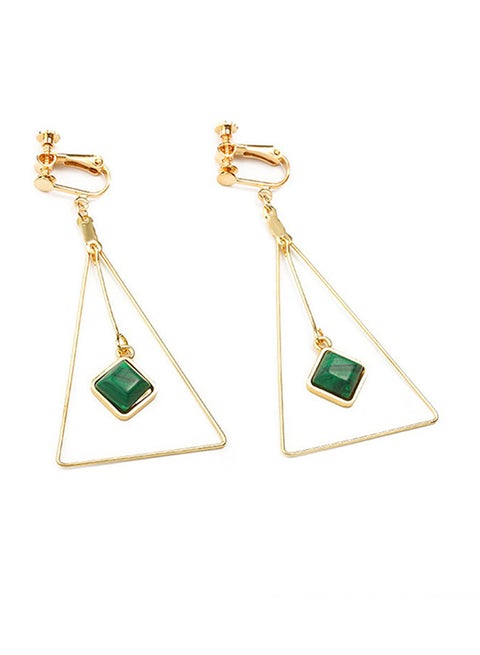 Simple Japanese And Korean Version Of Geometric Triangle Wild Earrings