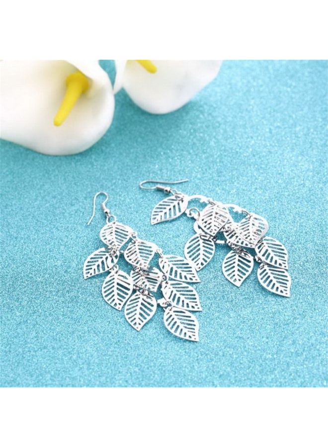 Mullti-Leaf Long Dangle Earrings  - Image 2