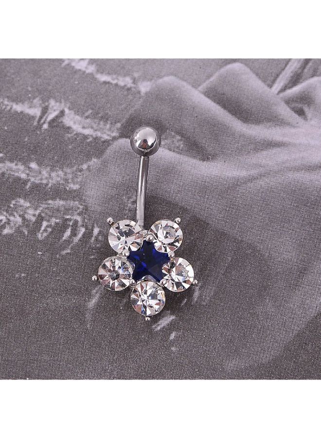 Fashionable Flower Belly Button Ring  - Image 2