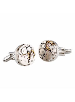Steampunk Gear Watch Stainless Steel Cufflinks