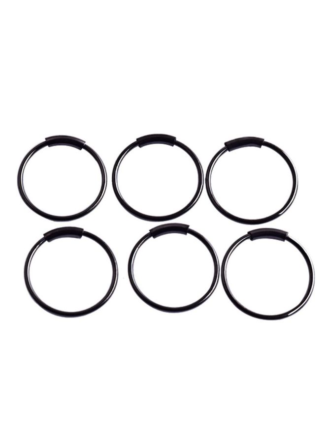 6-Piece Stainless Steel Nose Ring  - Image 2