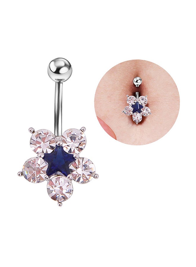 Fashionable Flower Belly Button Ring  - Image 1
