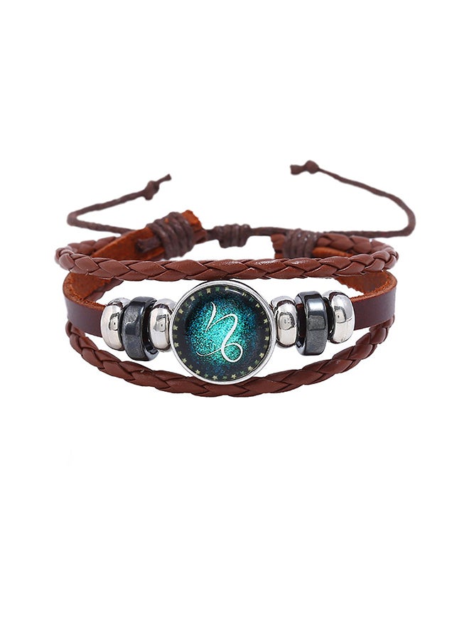 Adjustable Constellations Charming Leather Bracelet - Image 1
