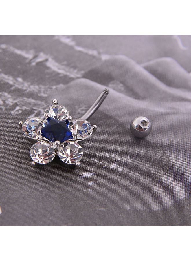 Fashionable Flower Belly Button Ring  - Image 3