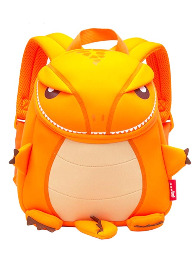 حقيبة ظهر بتصميم تيرانوصور الغابة برتقالي/بيج