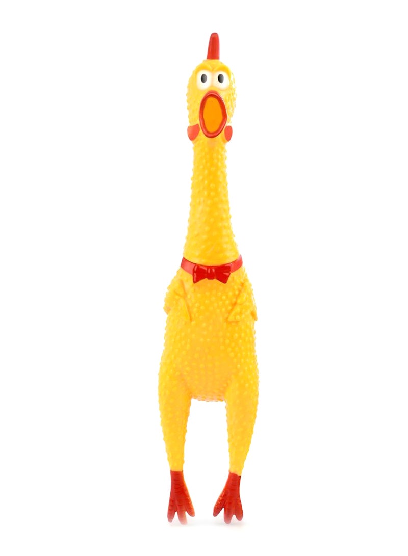 Squeezing Squawkin Chicken Figure 17 x 5cm - Image 1