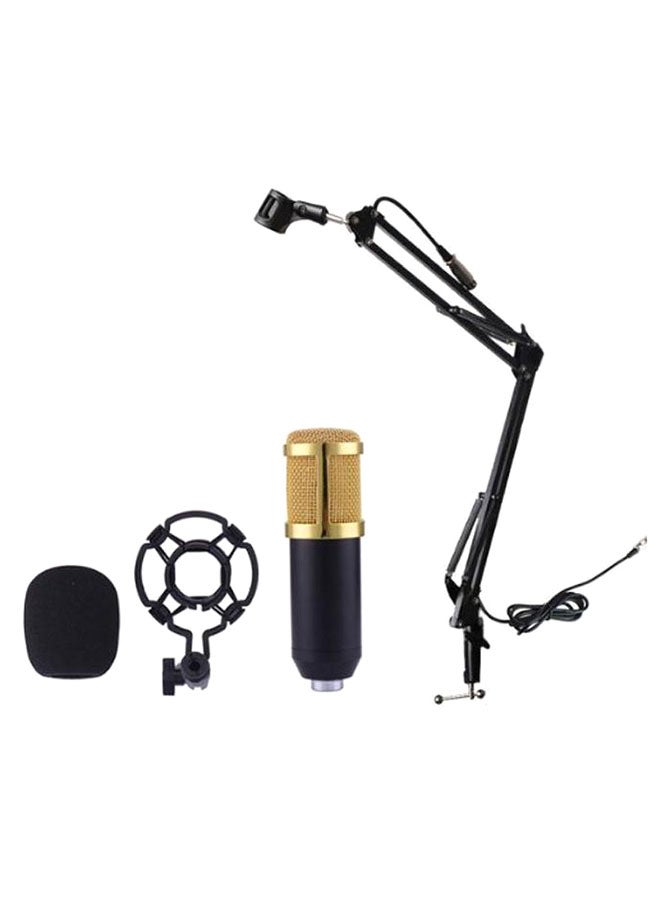 Generic Recording Condenser Microphone With Stand BM-800,NB-35 Black/Silver/Gold  - Image 1