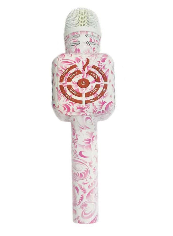 Wireless Bluetooth Karaoke Microphone 4466400182 Pink/White