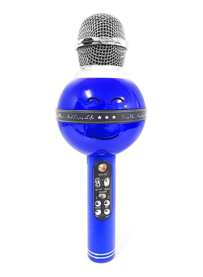 Rechargeable Bluetooth Wireless Karaoke Microphone 3536900182 Blue