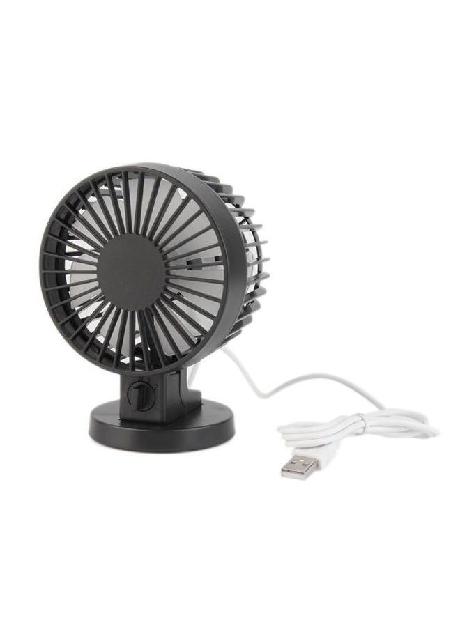 مروحة تبريد صغيرة بمنفذ USB لأجهزة الكمبيوتر واللابتوب ZK211504 أسود/ أبيض - Image 1