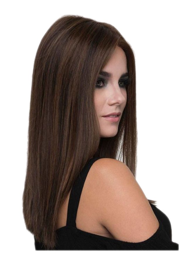 Generic Short Straight Hair Wig Brown - Image 2