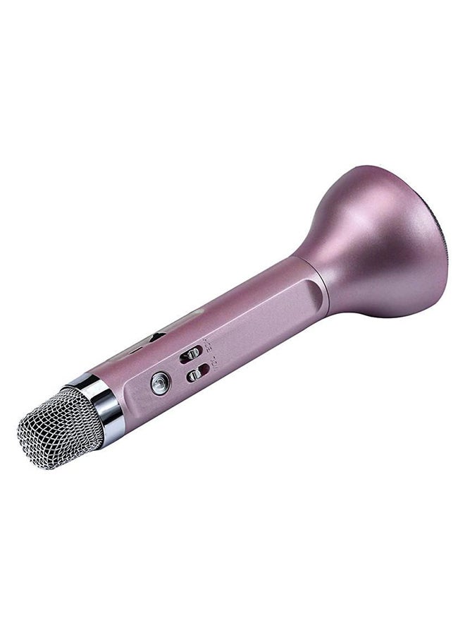 Wireless Bluetooth Handheld Karaoke Microphone 4460900182 Silver/Pink