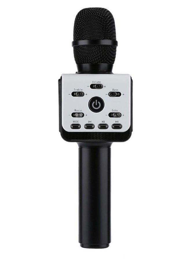 Portable Bluetooth Wireless Karaoke Microphone And Speaker 3536800182 White/Black