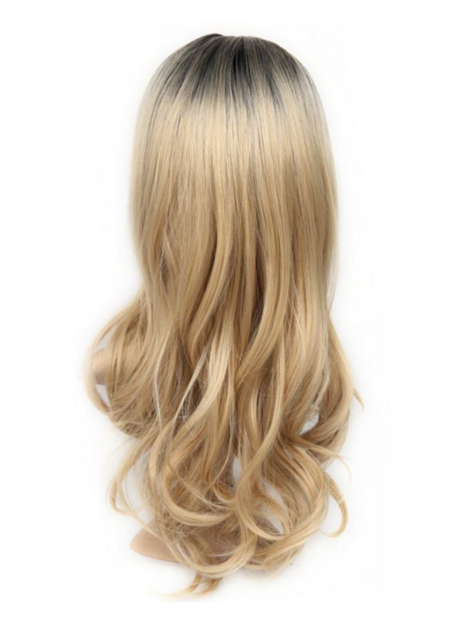 باروكة شعر مجعدة ذهبي/أرجواني M - Image 1