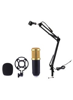 Generic Recording Condenser Microphone With Stand BM-800 Gold/Black  - Image 1