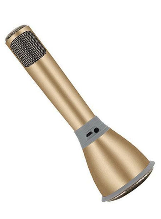 Portable Bluetooth Speaker With Microphone 4465900182 Gold